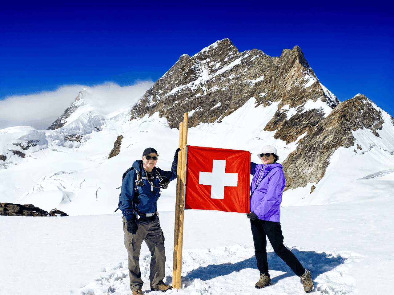 Private guests on Jungfraujoch summit